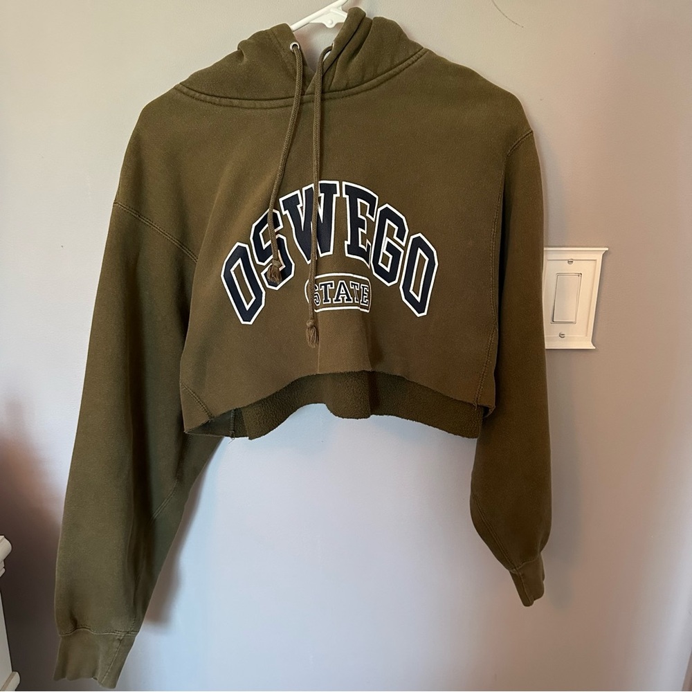 Oswego State Cropped Hoodie